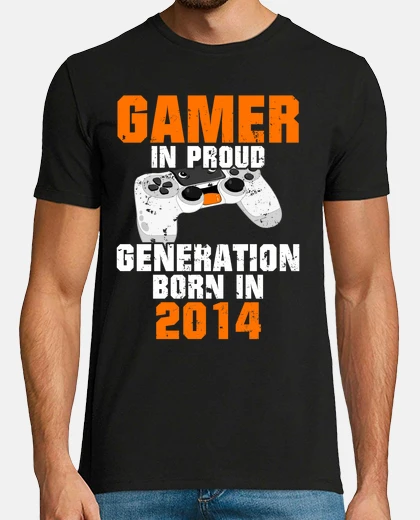 Tee-shirt zocker anniversaire 2014 né cadeau gami
