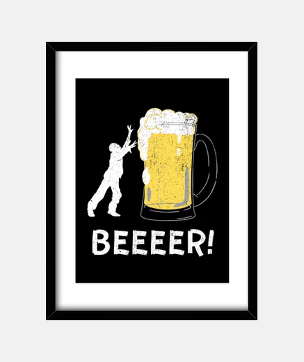 Cadre zombie assoiffé de bière