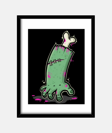 Framed zombie hand
