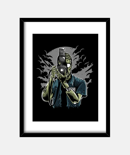 Framed zombie photographer