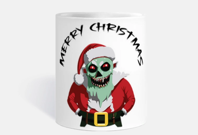Cup zombie santa