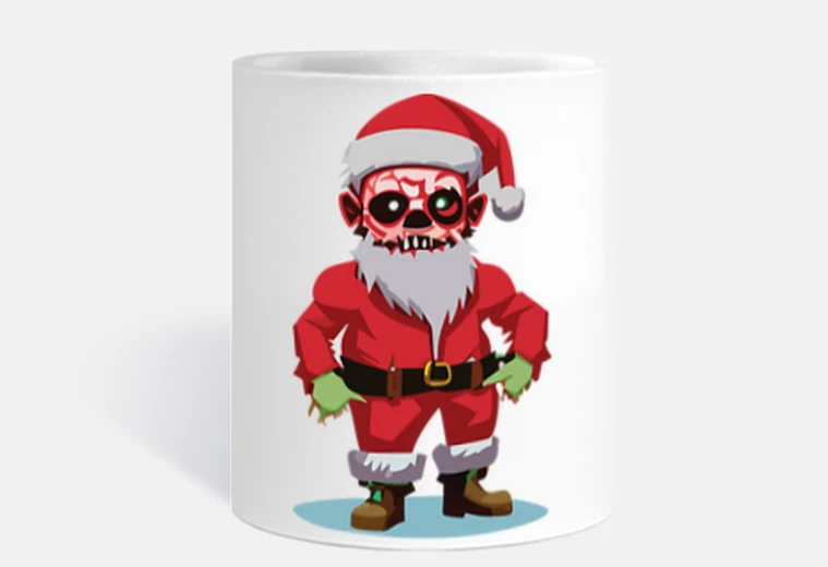 Cup zombie santa
