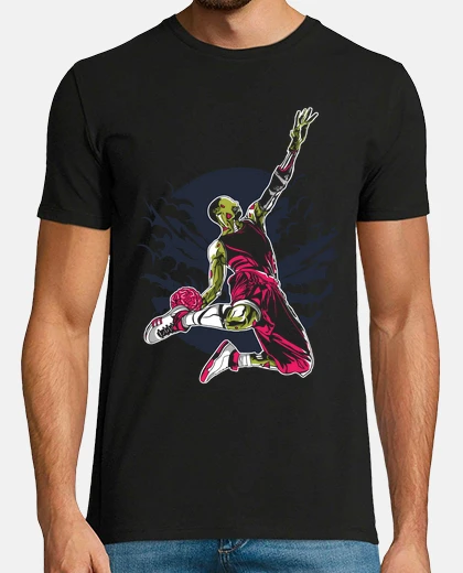 Tee-shirt zombie slam dunk