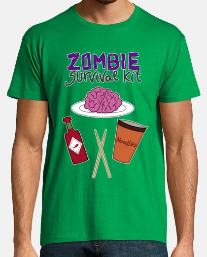 Camiseta Zombie survival kit