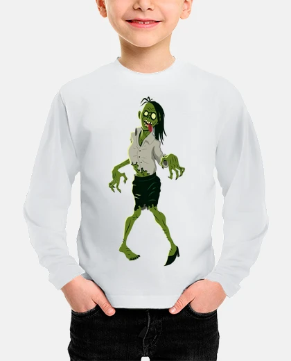 Kids zombie woman dancing breakdance