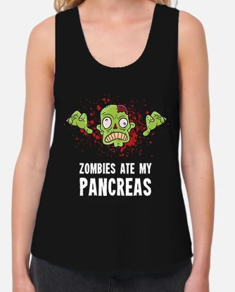 Zombies Ate My Pancreas Funny Diabetes Shirt For Kid Women