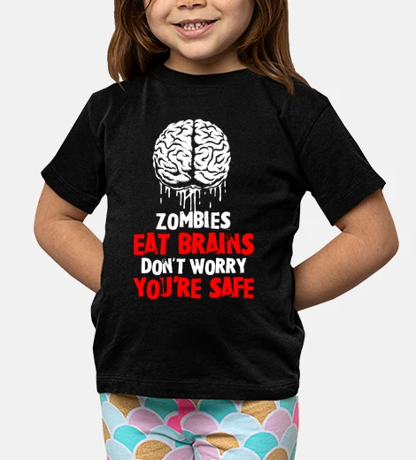 Vêtements zombies eat brain rouges
