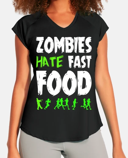 Camiseta Zombies Hate Fast Food