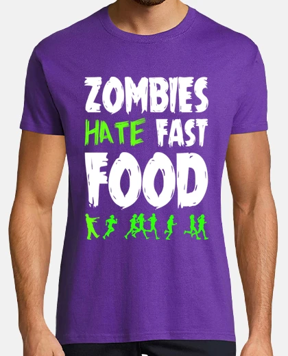 Tee-shirt Zombis détestent les aliments
