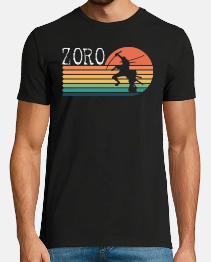 Tee-shirt zoro samourai pirate design manga