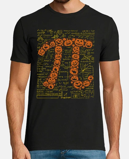 T-shirt zucca di halloween zucca matematica numero pi scienza geek