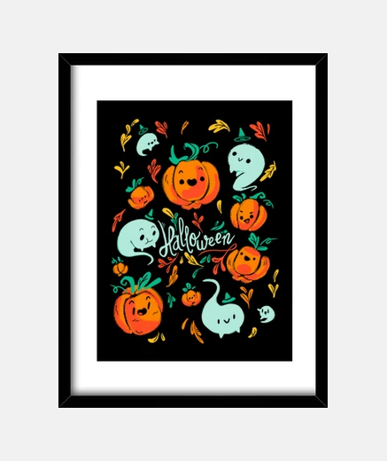 Quadro zucche e ghosts